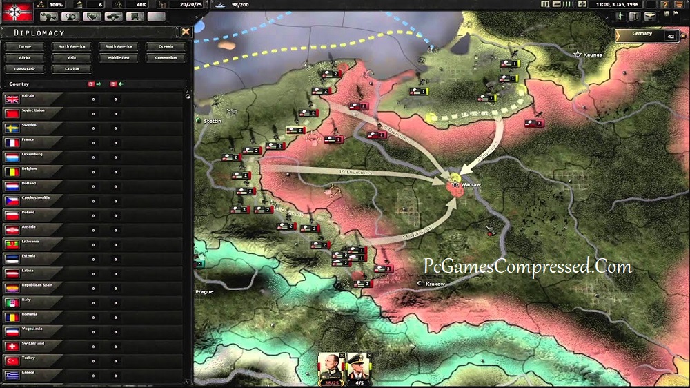 Hearts of Iron IV Gameplay